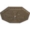 Ekena Millwork Spring Octagonal Ceiling Medallion (Canopies up to 3"), 29 1/8"OD x 2 1/4"ID x 1 1/8"P, Warm Silver CM30SPWSS - alternate 2